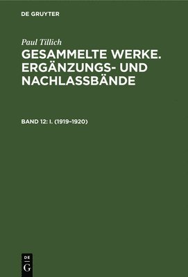 Erdmann Sturm, Erdmann Sturm - I. (1919-1920), Inbunden
