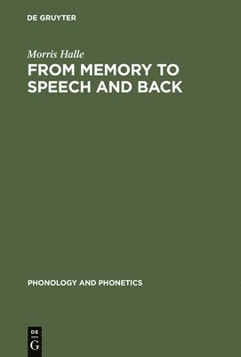 From Memory to Speech and Back 1