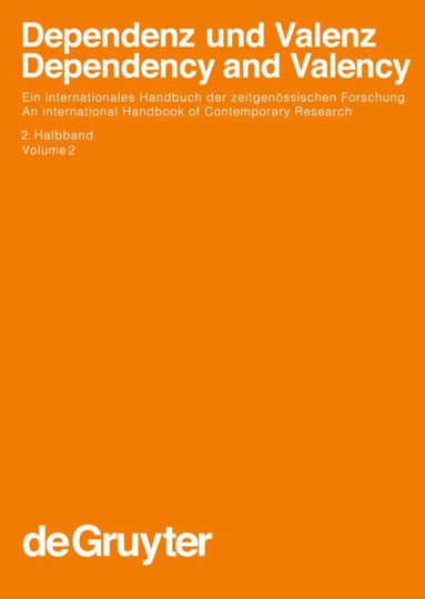 Vilmos Ágel, Ludwig M. Eichinger, Hans Werner Eroms, Peter Hellwig, Hans Jürgen Heringer, Henning Lobin - Dependenz und Valenz 2.Teilband, Inbunden