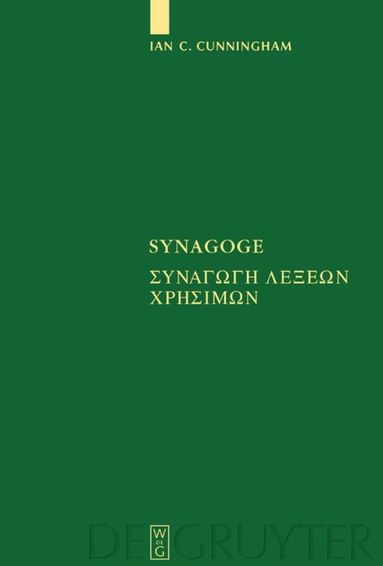 Ian C. Cunningham - Synagoge, Inbunden
