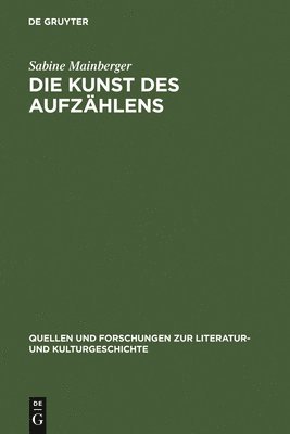 Sabine Mainberger - Die Kunst des Aufzählens, Inbunden