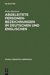 bokomslag Abgeleitete Personenbezeichnungen Im Deutschen Und Englischen