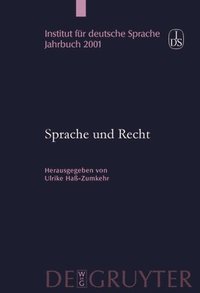 bokomslag Sprache Und Recht