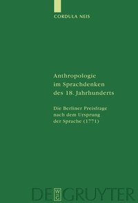 bokomslag Anthropologie im Sprachdenken des 18. Jahrhunderts