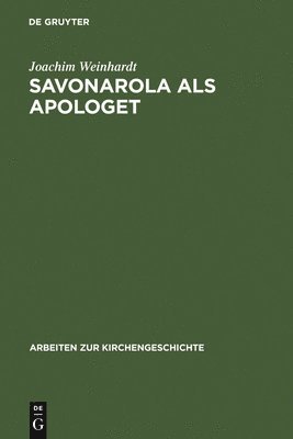 bokomslag Savonarola als Apologet