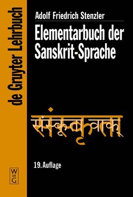 bokomslag Elementarbuch der Sanskrit-Sprache
