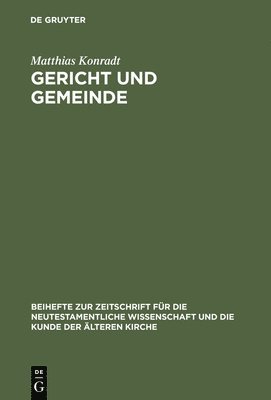 bokomslag Gericht und Gemeinde