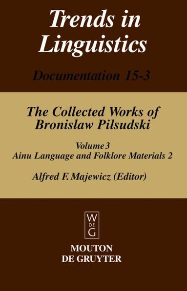 Werner Winter - Materials for the Study of the Ainu Language and Folklore 2, Inbunden