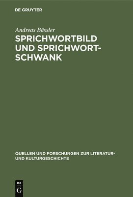 bokomslag Sprichwortbild und Sprichwortschwank