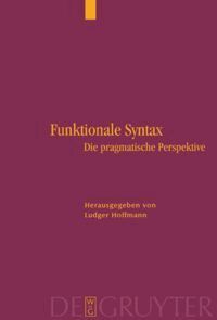 Ludger Hoffmann - Funktionale Syntax, Inbunden