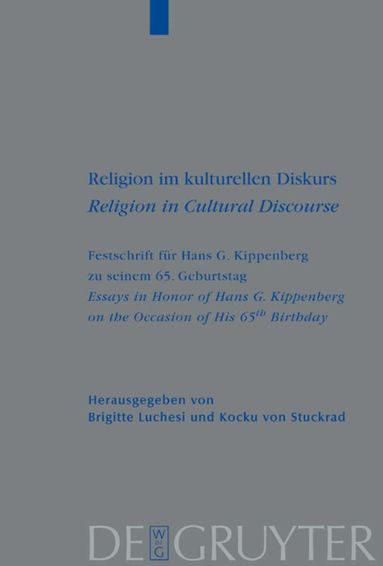 Brigitte Luchesi, Kocku von Stuckrad - Religion im kulturellen Diskurs / Religion in Cultural Discourse, Inbunden