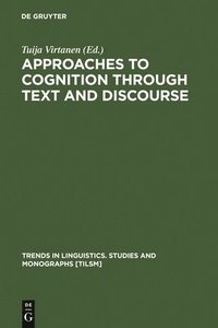bokomslag Approaches to Cognition through Text and Discourse