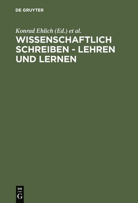 Wissenschaftlich schreiben - lehren und lernen 1