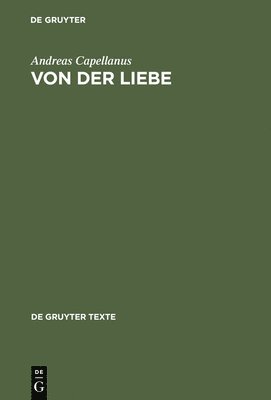 bokomslag De amore/Von der Liebe