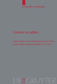 bokomslag Creatio Ex Nihilo