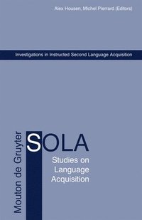 bokomslag Investigations in Instructed Second Language Acquisition
