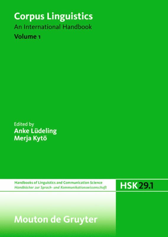 Corpus Linguistics. Volume 1 1