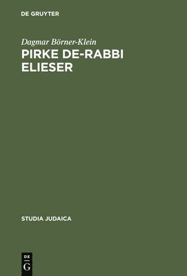 bokomslag Pirke de-Rabbi Elieser