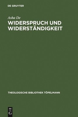 bokomslag Widerspruch und Widerstndigkeit