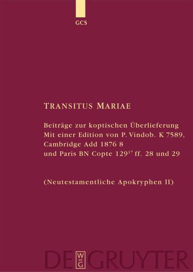 Hans Förster - Transitus Mariae, Inbunden