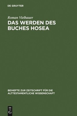 bokomslag Werden des Buches Hosea