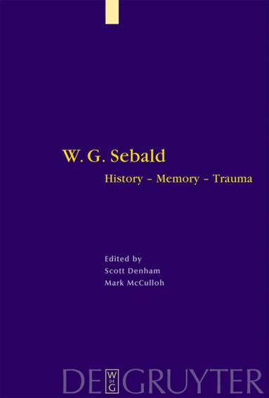 Scott Denham, Mark McCulloh - W. G. Sebald, Inbunden