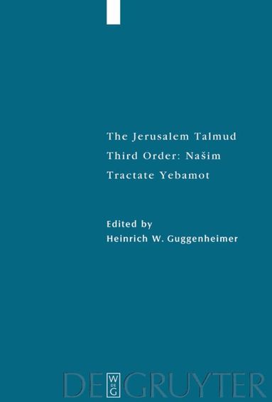Heinrich W. Guggenheimer - Tractate Yebamot, Inbunden