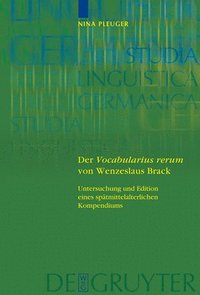 bokomslag Der 'Vocabularius rerum' von Wenzeslaus Brack