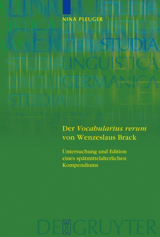 Der 'Vocabularius rerum' von Wenzeslaus Brack 1