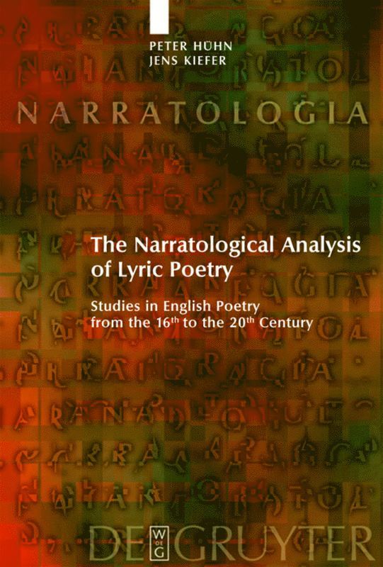 Peter Huhn, Jens Kiefer, Peter Hühn - Narratological Analysis of Lyric Poetry, Inbunden