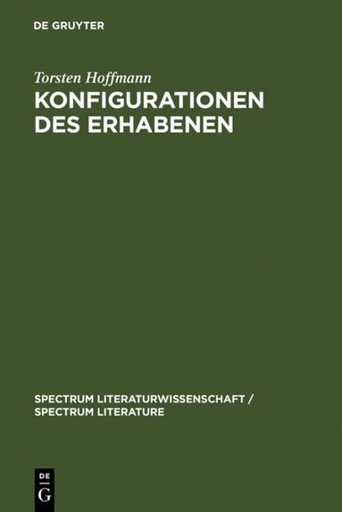 Torsten Hoffmann - Konfigurationen des Erhabenen, Inbunden