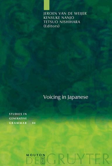 Jeroen van de Weijer, Kensuke Nanjo, Tetsuo Nishihara - Voicing in Japanese, Inbunden