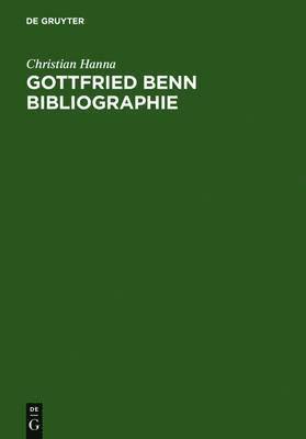 Gottfried Benn - Bibliographie 1
