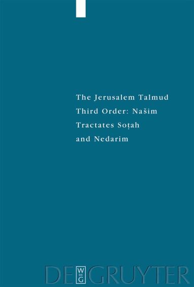 Heinrich W. Guggenheimer - Tractates Sotah and Nedarim, Inbunden