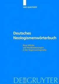 bokomslag Deutsches Neologismenwoerterbuch