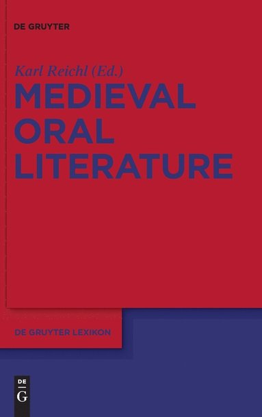 bokomslag Medieval Oral Literature