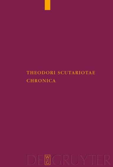 Raimondo Tocci - Theodori Scutariotae Chronica, Inbunden