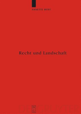 bokomslag Recht und Landschaft