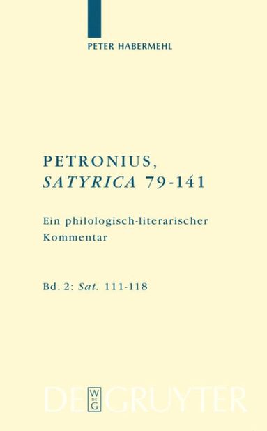 Peter Habermehl - Sat. 111–118, Inbunden