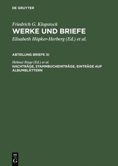 bokomslag Nachträge, Stammbucheinträge, Einträge auf Albumblättern