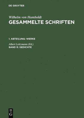 Gesammelte Schriften, Band 9, Gedichte 1