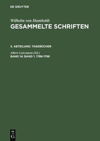 bokomslag Gesammelte Schriften, Band 14, Band 1. 1788-1798