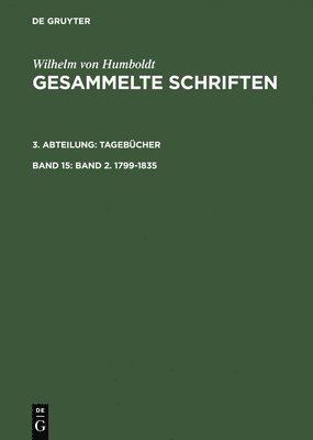 bokomslag Gesammelte Schriften, Band 15, Band 2. 1799-1835