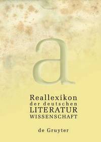 bokomslag Reallexikon der deutschen Literaturwissenschaft