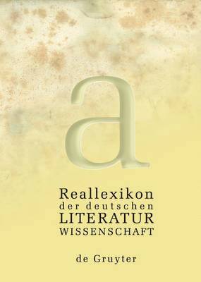 Reallexikon der deutschen Literaturwissenschaft. 3 Bände 1