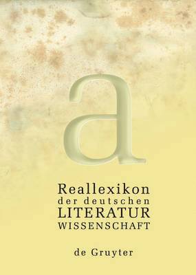 Reallexikon der deutschen Literaturwissenschaft 1