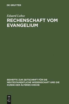 bokomslag Rechenschaft vom Evangelium