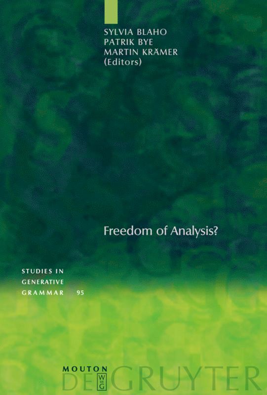 Sylvia Blaho, Patrik Bye, Martin Krämer - Freedom of Analysis?, Inbunden