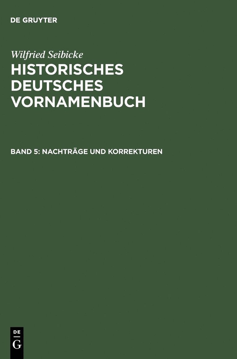 Nachtrage und Korrekturen 1