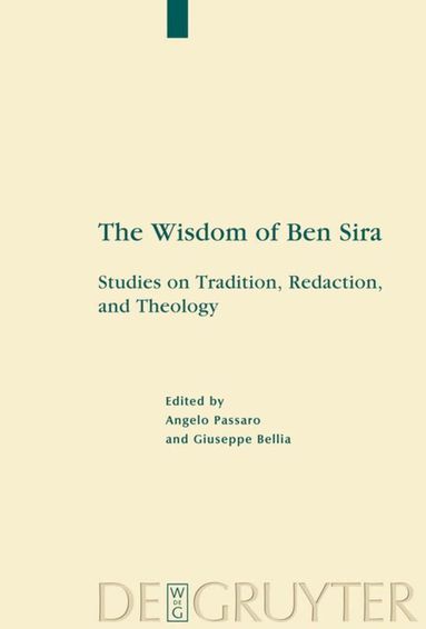 Angelo Passaro, Giuseppe Bellia - Wisdom of Ben Sira, Inbunden